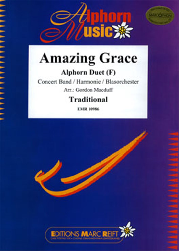 Amazing Grace (2 Alphorns in F Solo)